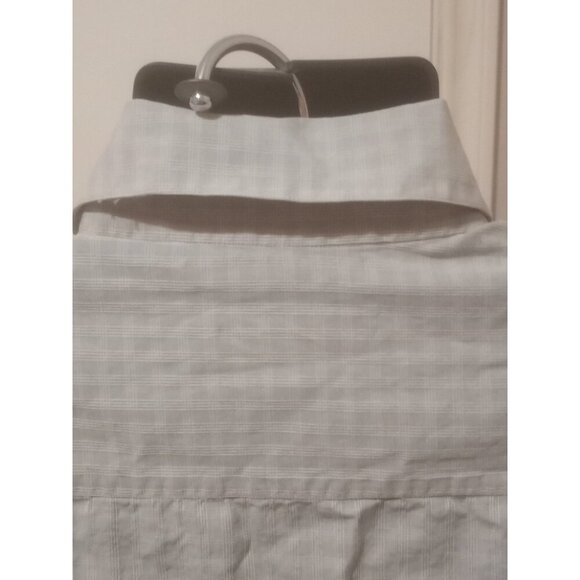 Ermenegildo Zegna Men's Plaid Button-Down Shirt Size M Gray Made In Italy Cotton - Picture 8 of 11